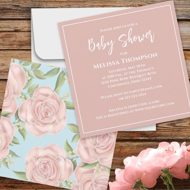 Pink Pretty Botanical Baby Girl Rose Bouquet Cute (Creator Uploaded)