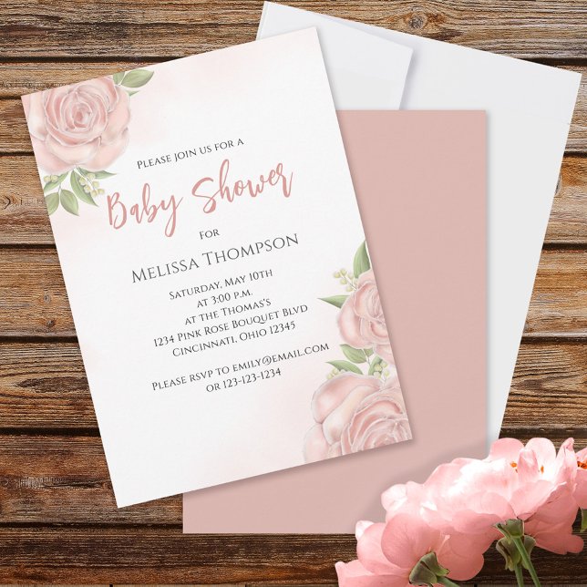 Pink Pretty Botanical Baby Girl Rose Cute Bouquet  (Creator Uploaded)