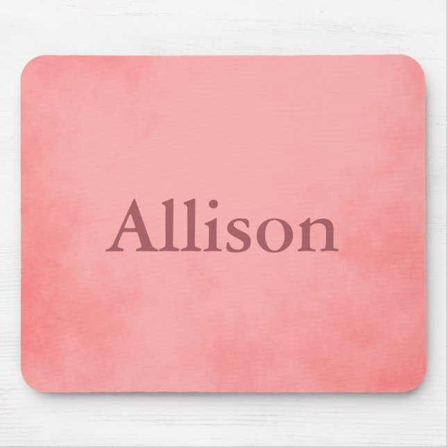 Pink Pretty Parchment Mouse Pad (Front)