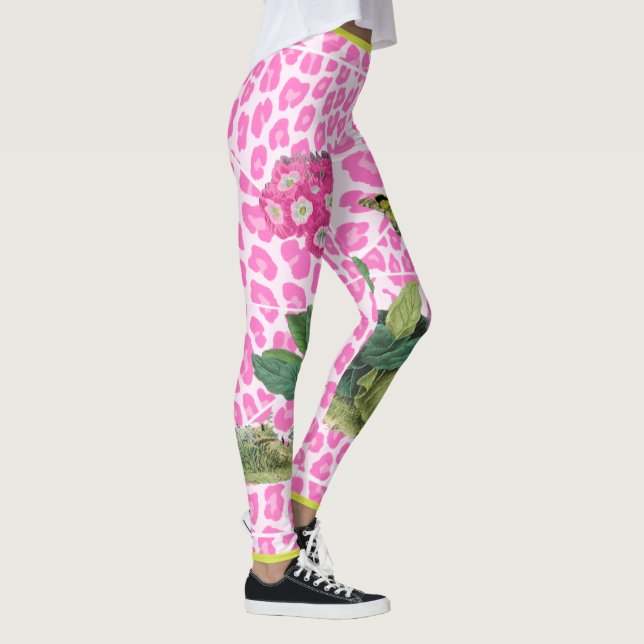 Pink Primula Leggings (Right)