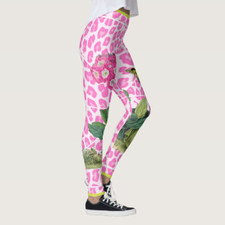 Pink Primula Leggings