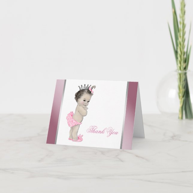 Pink Princess Baby Girl Thank You (Front)