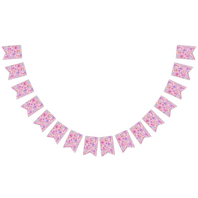 Pink Princess bunting banner (All)