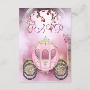 Pink Princess Carriage Enchanted RSVP