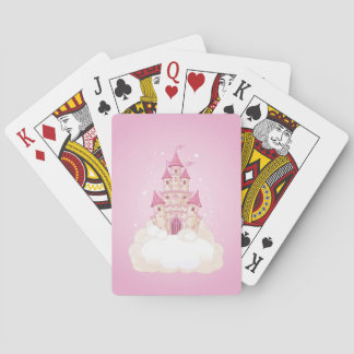 Pink Princess Castle Playing Cards