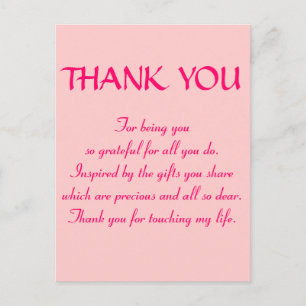 PINK PRINCESS COLLECTION POSTCARD
