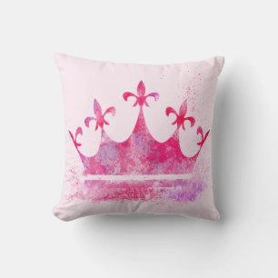 Pink Princess Crown Cushion