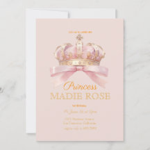 Pink Princess Crown Fairytale Birthday