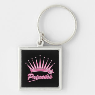 Pink Princess Crown Key Ring