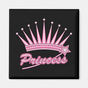 Pink Princess Crown Magnet
