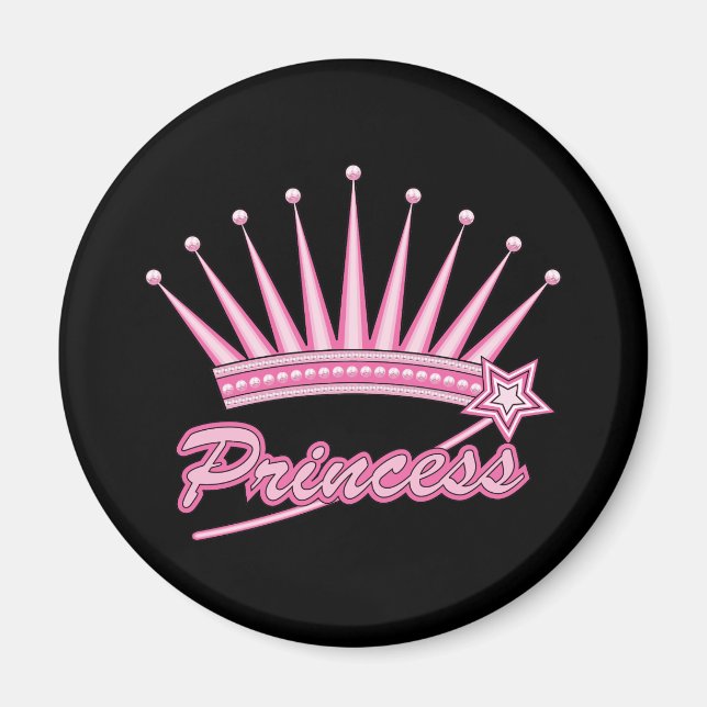 Pink Princess Crown Magnet (Front)