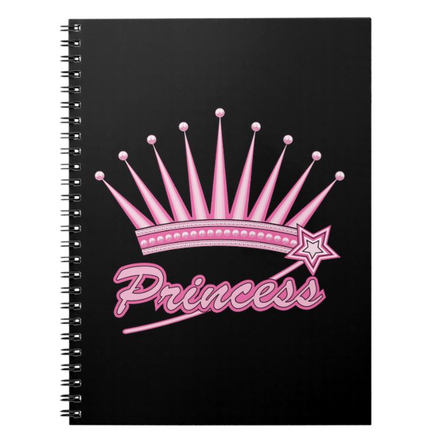Pink Princess Crown Notebook (Front)