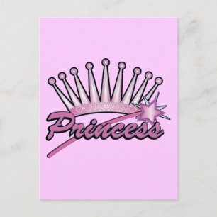 Pink Princess Crown Postcard