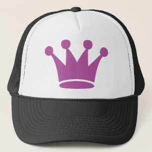 pink princess crown trucker hat