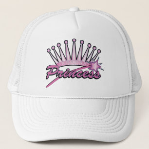 Pink Princess Crown Trucker Hat