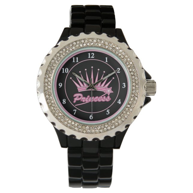 Pink Princess Crown Watch (Front)