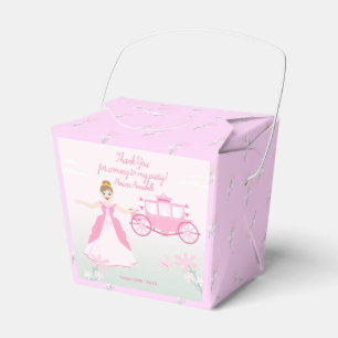 Pink Princess Fantasy Birthday Party Favour Box