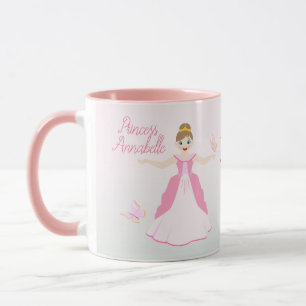 Pink Princess Fantasy Birthday Party Mug