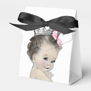 Pink Princess Girl Baby Shower Favour Box