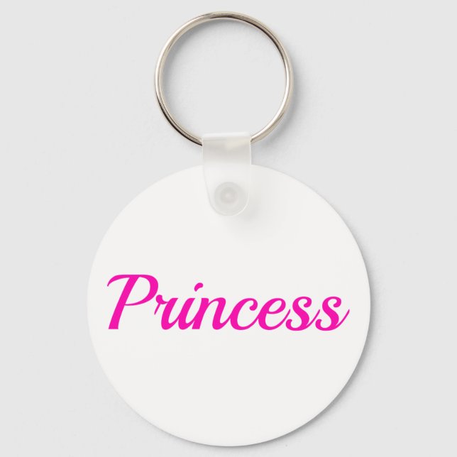 Pink Princess Key Ring (Front)
