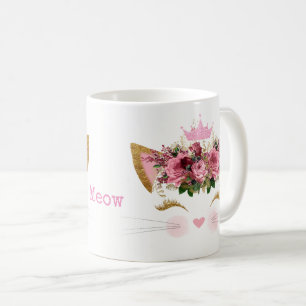 Pink Princess Kitty Mug