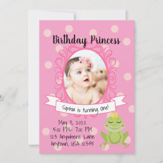 Pink Princess Party Invitation
