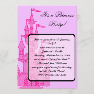 Pink "Princess Party" Invitations
