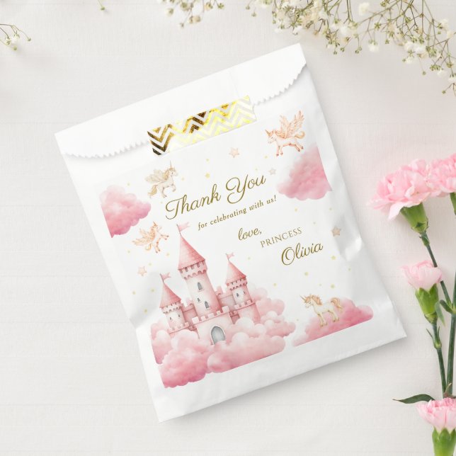 Pink Princess Party Thank You Favour Bag (Sealed)