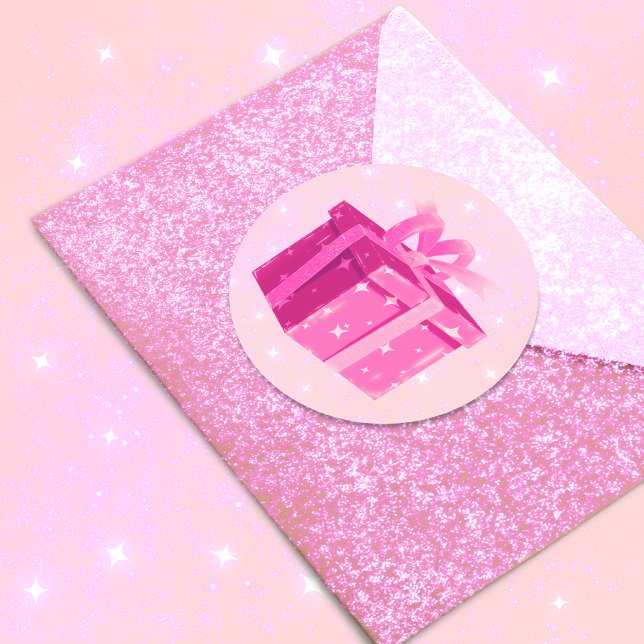 Pink Princess Present Sticker for Girl Birthday  (Creator Uploaded)