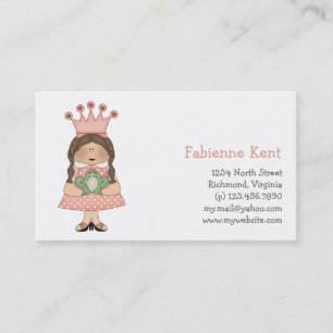 Pink Princess · Princess & Frog Business Card