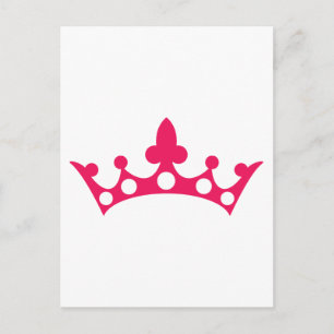 Pink Princess Tiara Postcard
