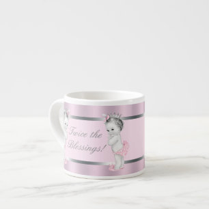 Pink Princess Twin Girl Baby Cups