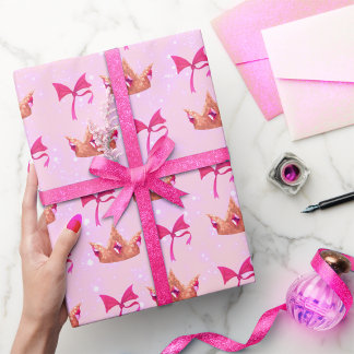 Pink Princess Wrapping Paper