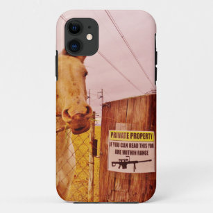 Pink Private Property Horse iPhone 11 Case