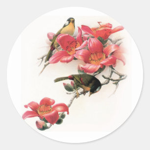 Pink Profusion Classic Round Sticker
