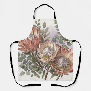 Pink Protea Eucalyptus Botanical Arrangement Apron