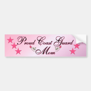 Pink & Proud Coast Guard Mum Bumper Sticker
