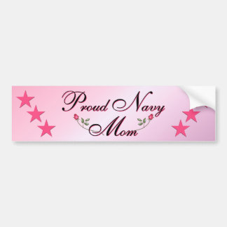 Pink & Proud Navy Mum Bumper Sticker