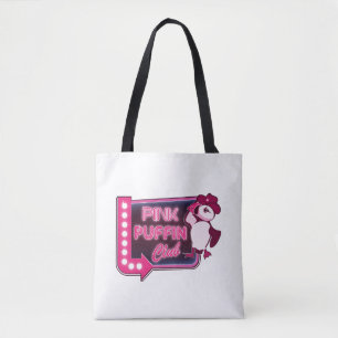 Pink Puffin Club Tote Bag