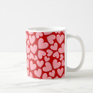 Pink Puffy Hearts Coffee Mug