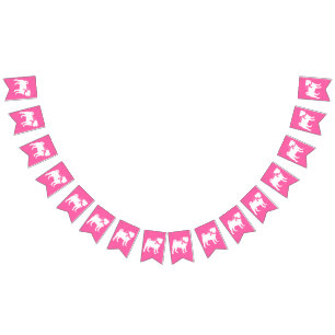 Pink Pug Dog Theme Party Celebration Bunting