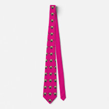 Pink Pug Tie
