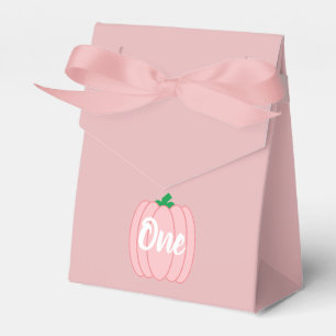 Pink Pumpkin 1st Birthday Favour Box