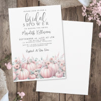 Pink Pumpkin Fall Bridal Shower