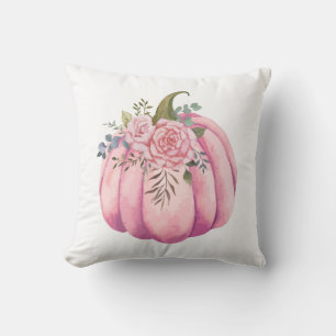 Pink Pumpkin Fall Pillow