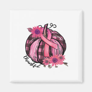Pink Pumpkin Sunflower Breast Cancer Awareness Gif Magnet