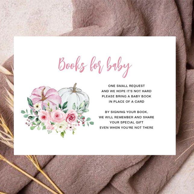 Pink Pumpkins Books for Baby Enclosure Card (Creator Uploaded)