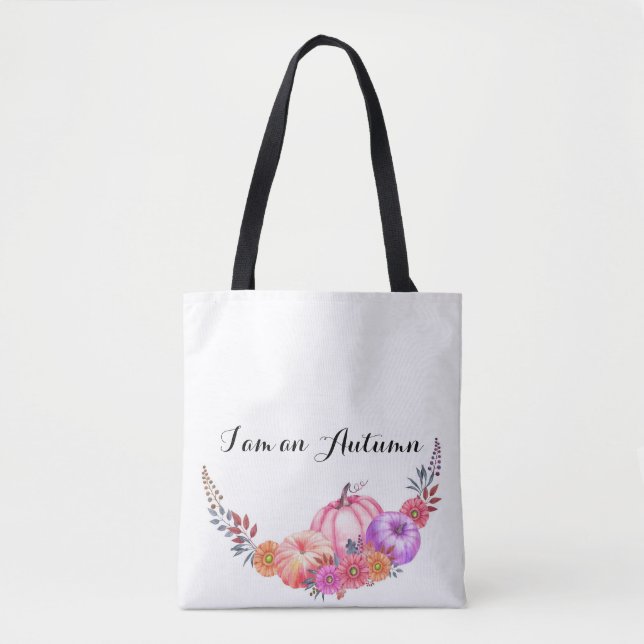 Pink Pumpkins tote Bag (Front)