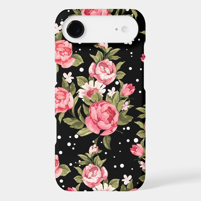 Pink Puny Peonies Case-Mate iPhone Case (Back)