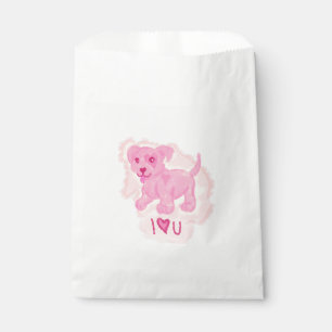 Pink Puppy Favour Bag